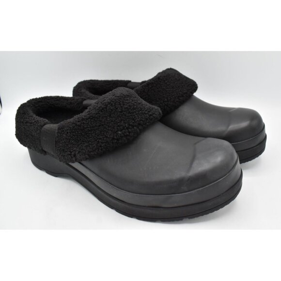 Hunter Original Mens Size 10 Play Sherpa Insulated‎ Black Slip On Clogs Shoes main image 9